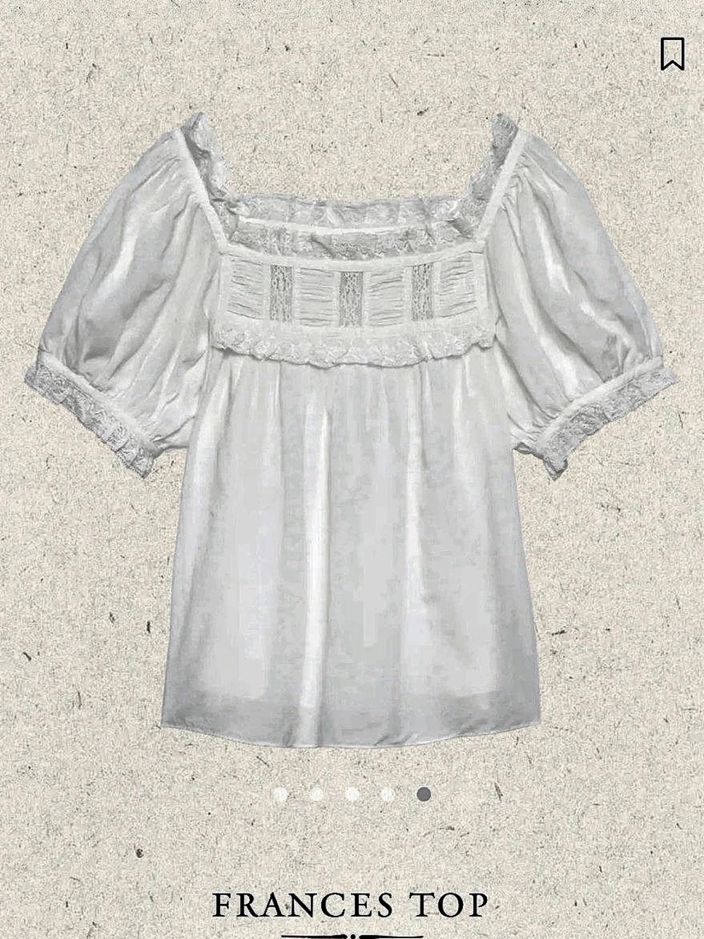 Doen Frances Top White Puff Sleeve Blouse